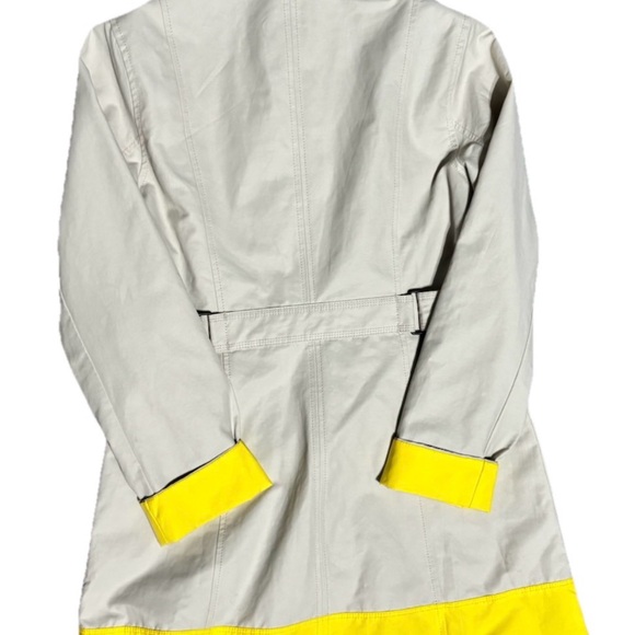 Eddie Bauer Gray and Yellow Trench Coat - Picture 4 of 5
